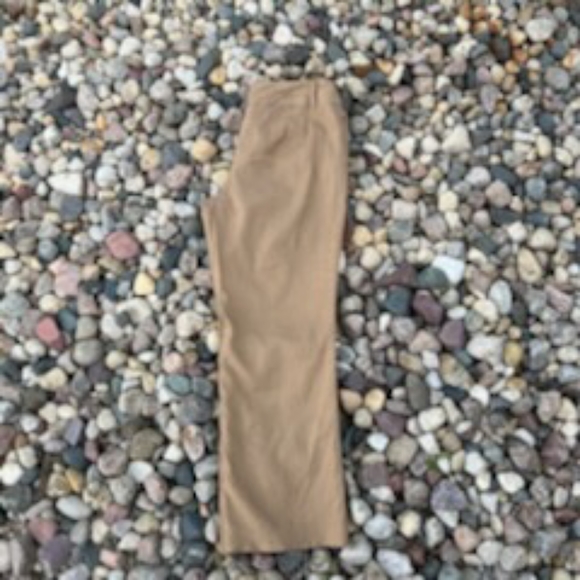 APT. 9 PETITE LINEN BLEND CAMEL LINED PANTS SIZE 10 - Picture 10 of 12